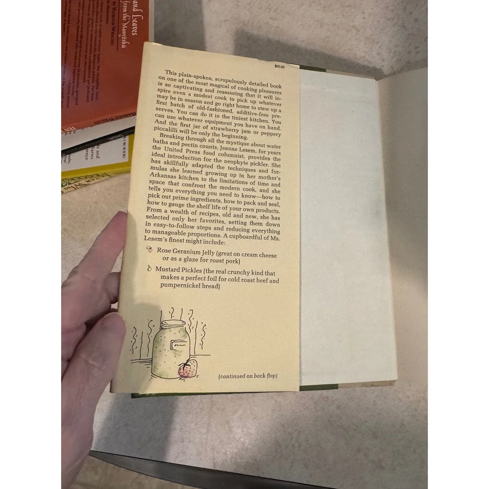 The Pleasures of Preserving and Pickling Jeanne Lesem 1979 Hardcover Cookbook